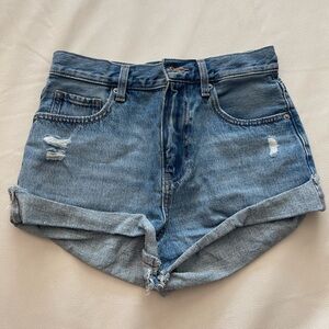 Uniqlo Light Blue Jean Shorts